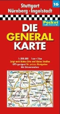 Die Generalkarten Deutschland Pocket, 20 Bl., Bl.16, Stu... | Buch | Zustand gut