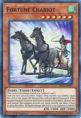 Yugioh - Fortune Chariot (Super Rare) (1st Edition) - SHVA-EN005 (P)