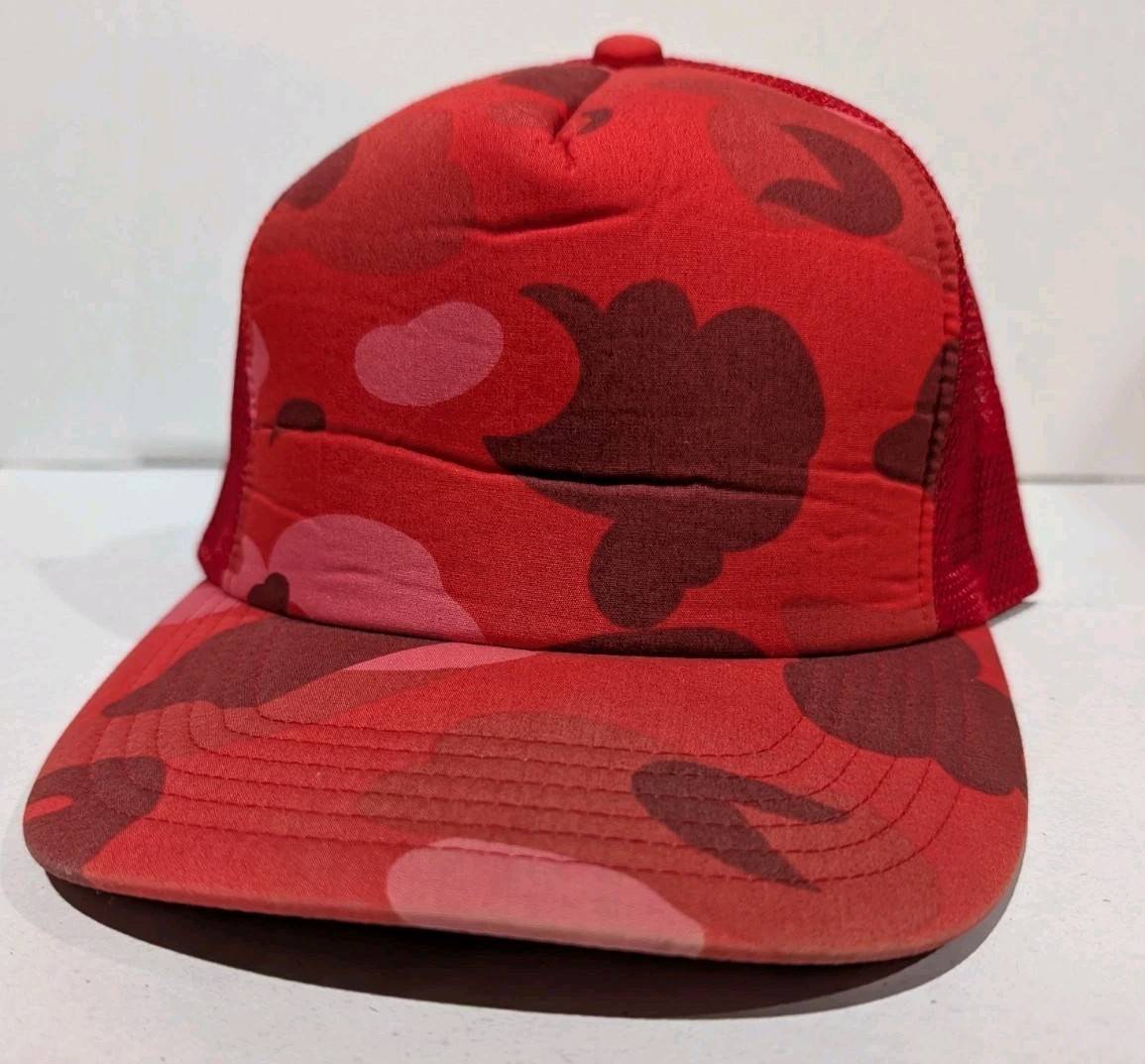 A Bathing Ape Red Camo Hat Cap N.E.R.D. Pharrell Nigo Bape Japan