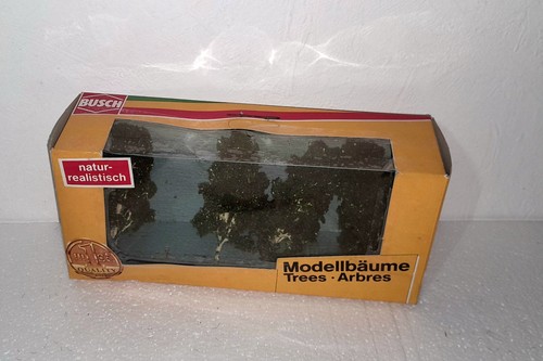 Busch 6737 HO Laubbaum Baum Bäume 4er Set Neu OVP Modellbau Zubehör  | Condition: Neu
