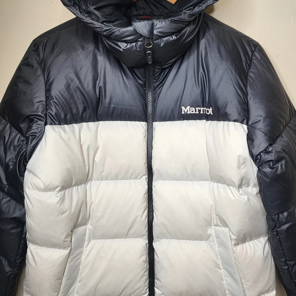 Marmot Guides Down Puffer Jacket Hooded 700 Fill Ski Gorpcore Womens Small - Image 2 of 4