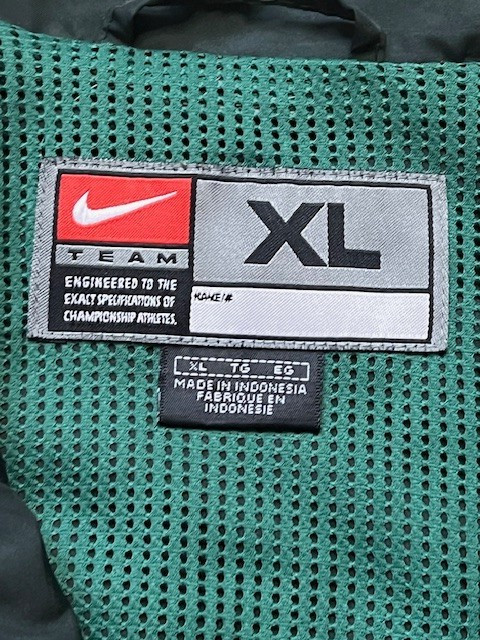 Oregon Ducks Vintage Nike Green Full Zip Lightweight Jacket Size XLarge XL VTG thumbnail 3