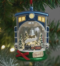 Christmas Express Train Acrylic Ornament, Polar Express Train Christmas Ornament