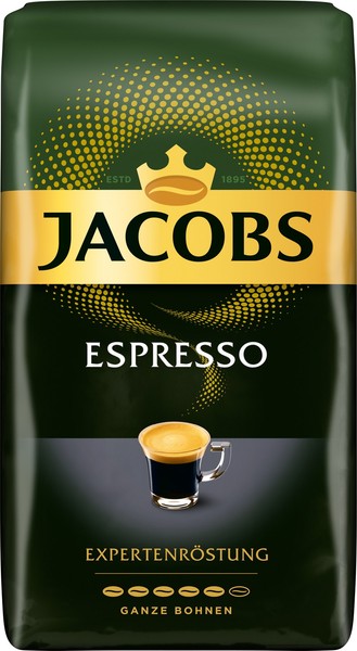 Jacobs Café Espresso KräFtig Ganze Bohnen 1 Kg – Espressobohnen, Kaffeebohnen-image