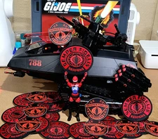 GI Joe Classified Cobra Limited Semper Fidelis Serpens Patch And Sticker Sets