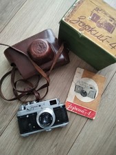Zorki-4 Industar 50 Lens Rangefinder Film Camera Box Doc.works Condition