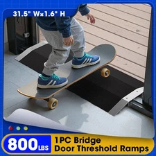VNN Wheelchair Ramp Bridge Door Threshold Ramps Black Transition Threshold ramp