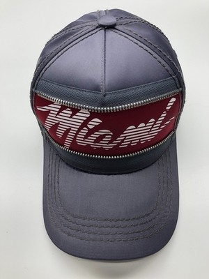 Miami Free Style Baseball Cap Gray Mens OSFM Adjustable Snapback