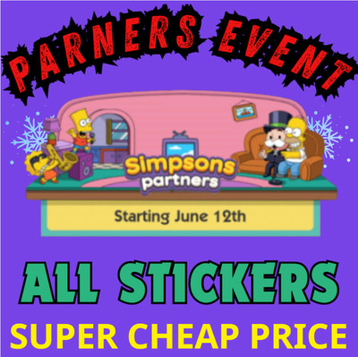 MOGO Stickers Go ( Partners / ALL 1-6 ) For monopoly Go  SUPER FAST DELIVERY