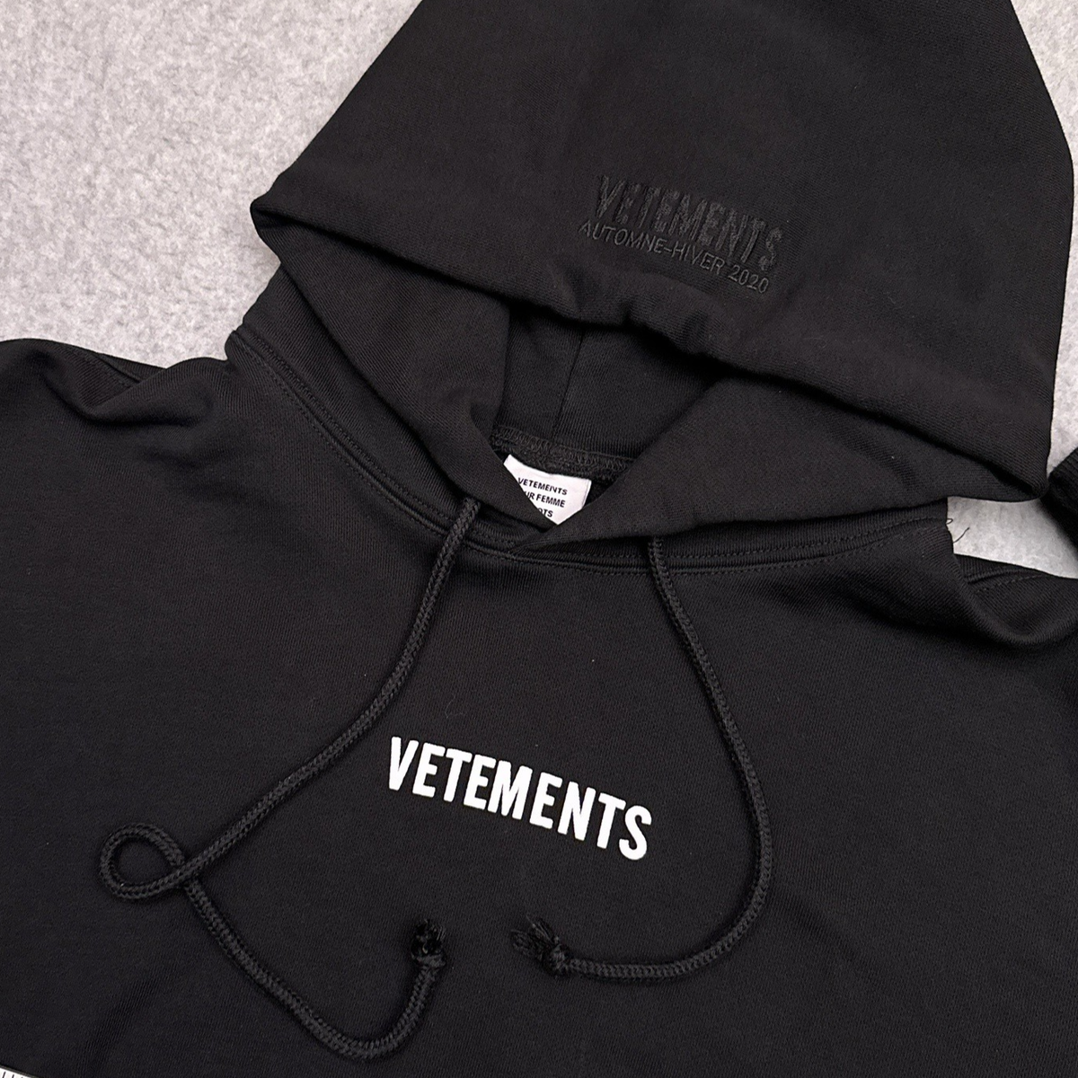Vetements Pullover Hoodie Women's Small Black 2019 2020 Demna