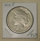 1924 Peace Dollar 90% Silver US Coin