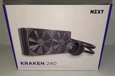 NZXT Kraken 240 240mm AIO Liquid CPU Cooler Lightly Used Complete