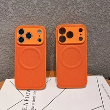 For iPhone 17 Pro Max 16 15 14 13 12 11 Shockproof Magnetic Case Leather Cover