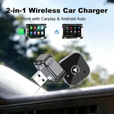 USB Auto Wireless CarPlay Adapter For Apple Android Wireless Dongle Plug   Play