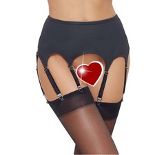 Strumpfg&uuml;rtel Sexy Dessous Erotik Reizw&auml;sche Strapsg&uuml;rtel breit Metall-Clip "Sky