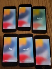 Lot Of 6 🍎 iPhone 7 A1660 32,128GB | Black | UNLOCKED| Battery 64 - 100%|apple