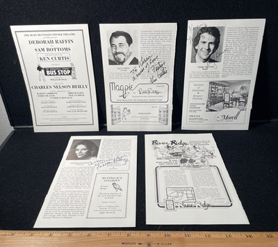 SIGNED! Ken Curtis Deborah Raffin Sam Bottoms, Burt Reynolds Theatre Program