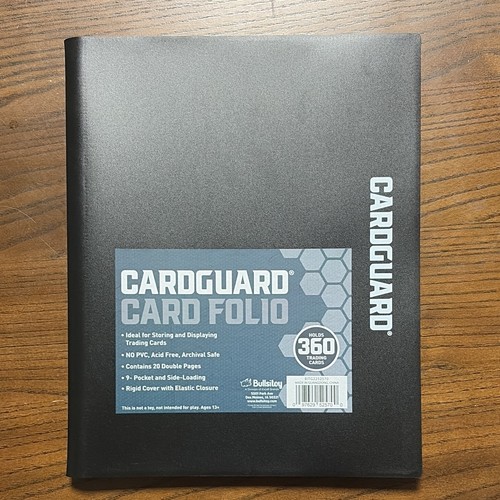 Cardguard 360 Card Binder Black Side-Loading Archival Safe Flexible Cover - Picture 1 of 4