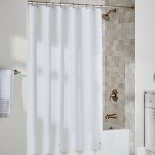 Heavyweight PEVA Shower Liner, 70" W x 72" H, White