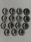 Washington Quarters: Set Of 15, 90%