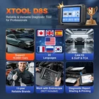 XTOOL D8S V2.0 Auto Diagnostic OBD2 Scanner E.CU Coding Topo Mapping 42+ Resets