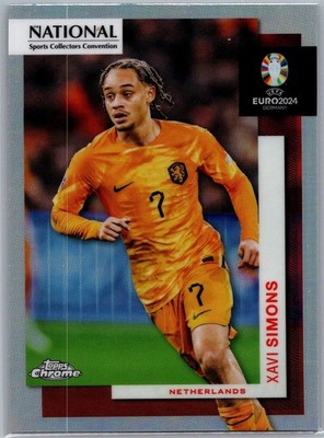 2024 Topps Chrome UEFA Soccer National NSCC Xavi Simons Refractor