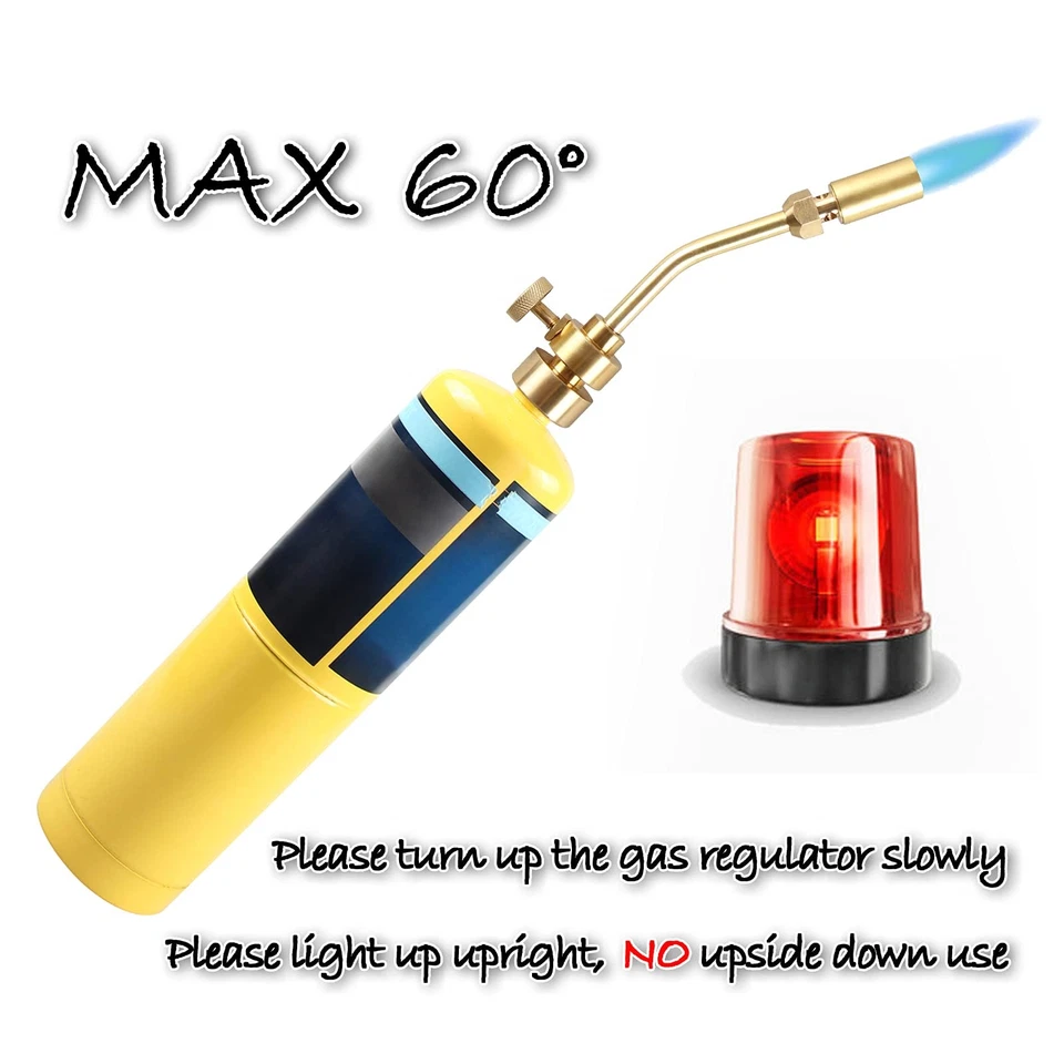 IDEALFLAME Propane Torch Head, Manual Start Basic Brass Torch Nozzle Blow Tor... - Image 2 of 4