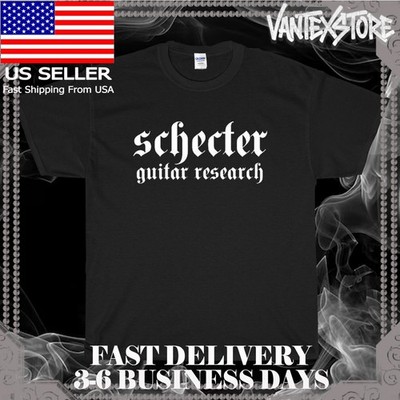 NEW SHIRT SCHECTER GUITAR RESEARCH LOGO T-SHIRT FUNNY AMERICAN USA SIZE S-5XL