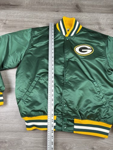 Vtg 80s 90s Starter Size Large Green Bay Packers NFL Satin Jacket Made In USA - Picture 13 of 20