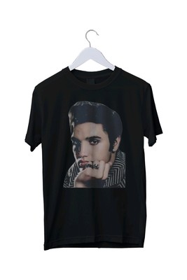 Elvis Face Poster Grafikdruck T-Shirt Herren Unisex S M L XL 2 3 4 XL 