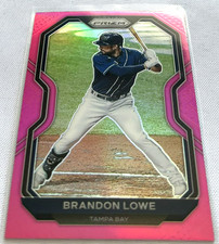 2021 Panini Prizm Baseball Brandon Lowe Tampa Bay Rays Tier II Pink Prizm #192