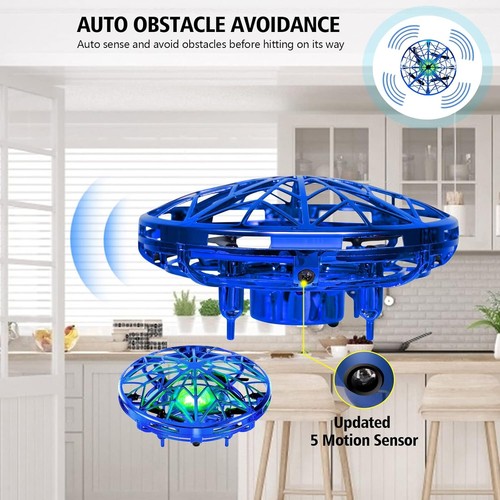 UFO Mini Drohne Für Kinder Spielzeug Handsensor Quadcopter Infrarot Induktion Fl - Bild 6 von 8