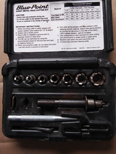 Blue Point Snap On Sheet Metal Hole Cutter Kit Design Prevents Clogging Ga219b