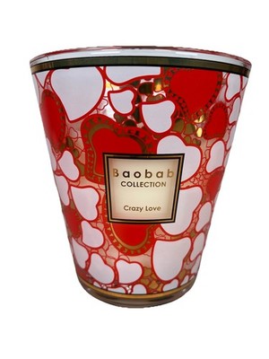 Baobab Handblown Max 16 4 Wicks Art Glass 24K Gold  Crazy Love  Scented Candle