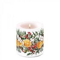 Kerze, Lampionkerze Winter Oranges 9Cm Ambiente