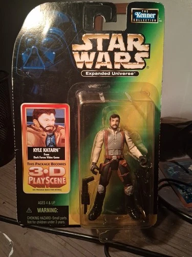 NM STAR WARS KENNER 1998  EXPANDED UNIVERSE (KYLE KATARN) WITH STAR CASE.