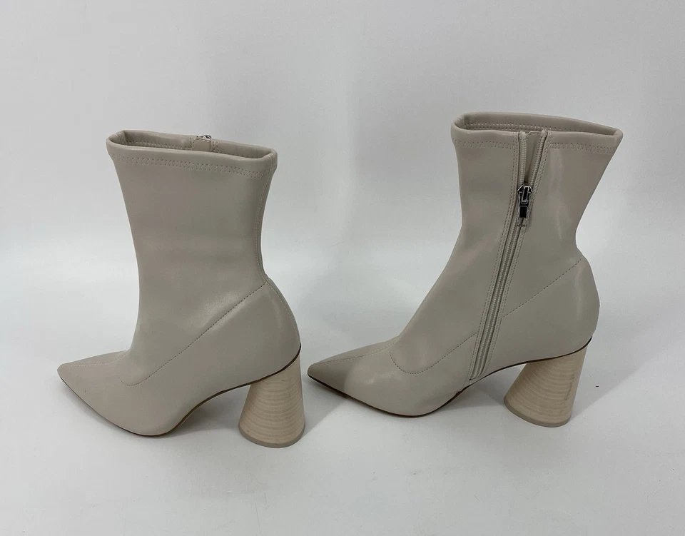 Steve Madden Women’s Cream Heeled Ankle Boots Size 8 NWOT - Image 4 of 4