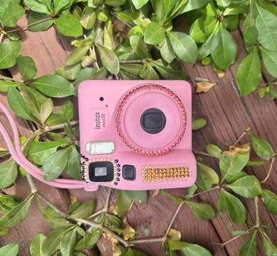 Fujifilm Instax Mini Instant Film Camera Pink Bedazzled