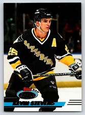 #158 Kevin Stevens, Pittsburgh Penguins 1993-94 Topps Stadium Club Base
