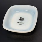 HOTEL CALIFORNIA  Paris Trinket Dish Ashtray Opalex Vintage Milk Glass