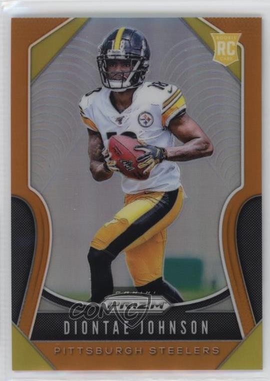 2019 Panini Prizm Rookies Orange 242/249 Diontae Johnson #352 Rookie RC pr9