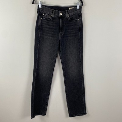 AYR The Lala Straight Leg Jeans Womens 27 Black Denim Classic