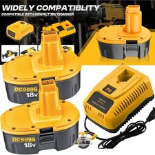 2Pack 18 Volt XRP Battery or Charger for DeWalt DC9096-2 DC9098 DC9099 DW9096