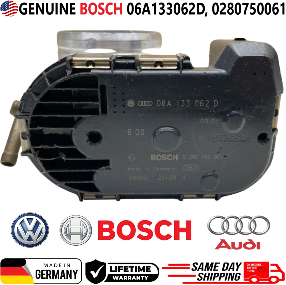 OEM BOSCH Throttle Body For 1998-2001 Volkswagen Beetle Golf Jetta, 06A133062D - Image 2 of 4