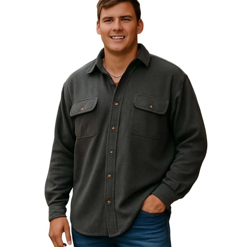 Vintage Field & Stream Button Up Shirt Men XL Gray Long Sleeve Cabincore Outdoor