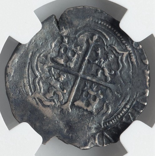 COLONIAL MEXICO 1598-1621 AD, SPAIN King Philip III Cob SILVER Real Coin, NGC XF - Picture 3 of 5