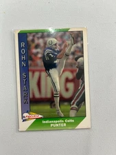 Rohn Stark Indianapolis Colts 1991 Pacific #199 Punter Football Card