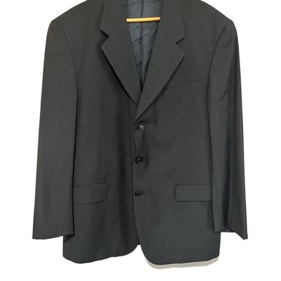 Alessandro D'Este men s Wool Black Suit Jacket