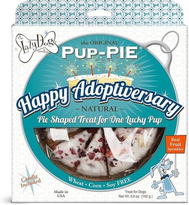 The Lazy Dog Cookie Co. Original Pup-Pie, Happy Adoption 6 Ounce (Pack of 1) 