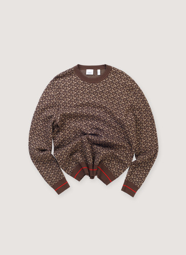 Burberry TB Monogram Sweater Brown (Pre-Owned)